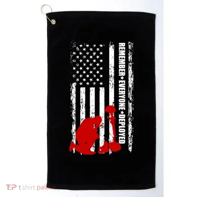 Remember Everyone Deployed Support Our Troops Golf Towel