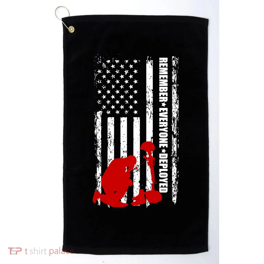 Remember Everyone Deployed Support Our Troops Golf Towel