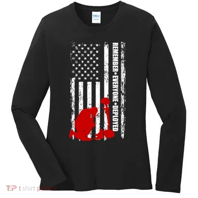 Remember Everyone Deployed Support Our Troops Women's Long Sleeve Shirt