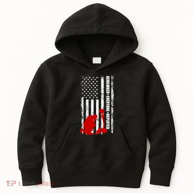 Remember Everyone Deployed Support Our Troops Kids Hoodie