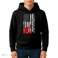 Remember Everyone Deployed Support Our Troops Kids Hoodie thumb 4