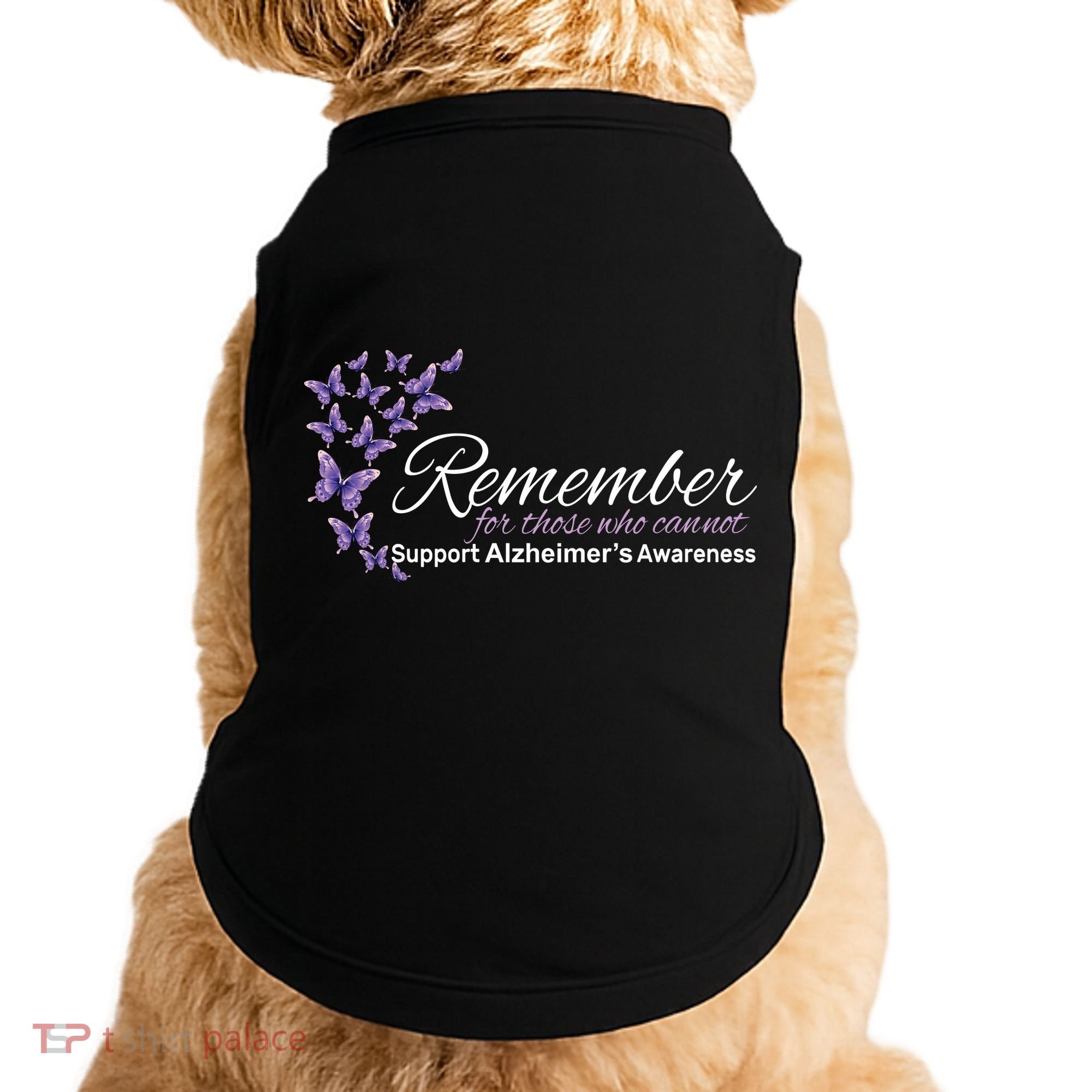 Remember For Those Who Cannot Alzheimers Awareness Doggie Tank