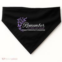 Remember For Those Who Cannot Alzheimers Awareness USA-Made Doggie Bandana thumb 0