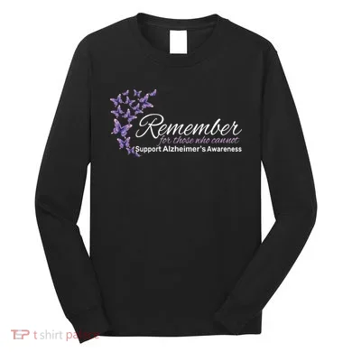 Remember For Those Who Cannot Alzheimers Awareness Long Sleeve Shirt
