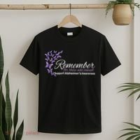 Remember For Those Who Cannot Alzheimers Awareness T-Shirt thumb 2