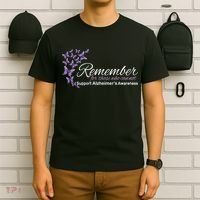 Remember For Those Who Cannot Alzheimers Awareness T-Shirt thumb 6