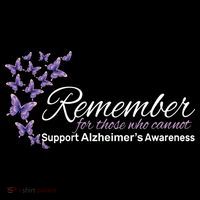 Remember For Those Who Cannot Alzheimers Awareness T-Shirt thumb 7