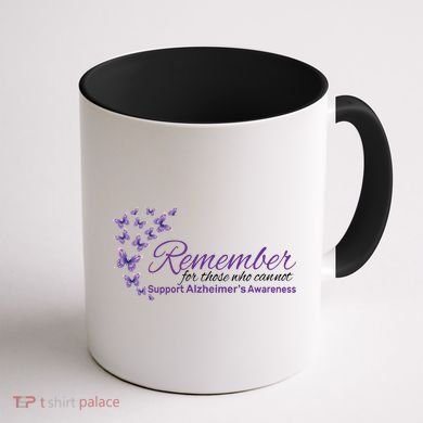 Remember For Those Who Cannot Alzheimers Awareness Coffee Mug back