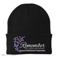 Remember For Those Who Cannot Alzheimers Awareness Beanie thumb 0