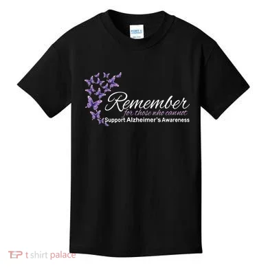 Remember For Those Who Cannot Alzheimers Awareness Kids T-Shirt