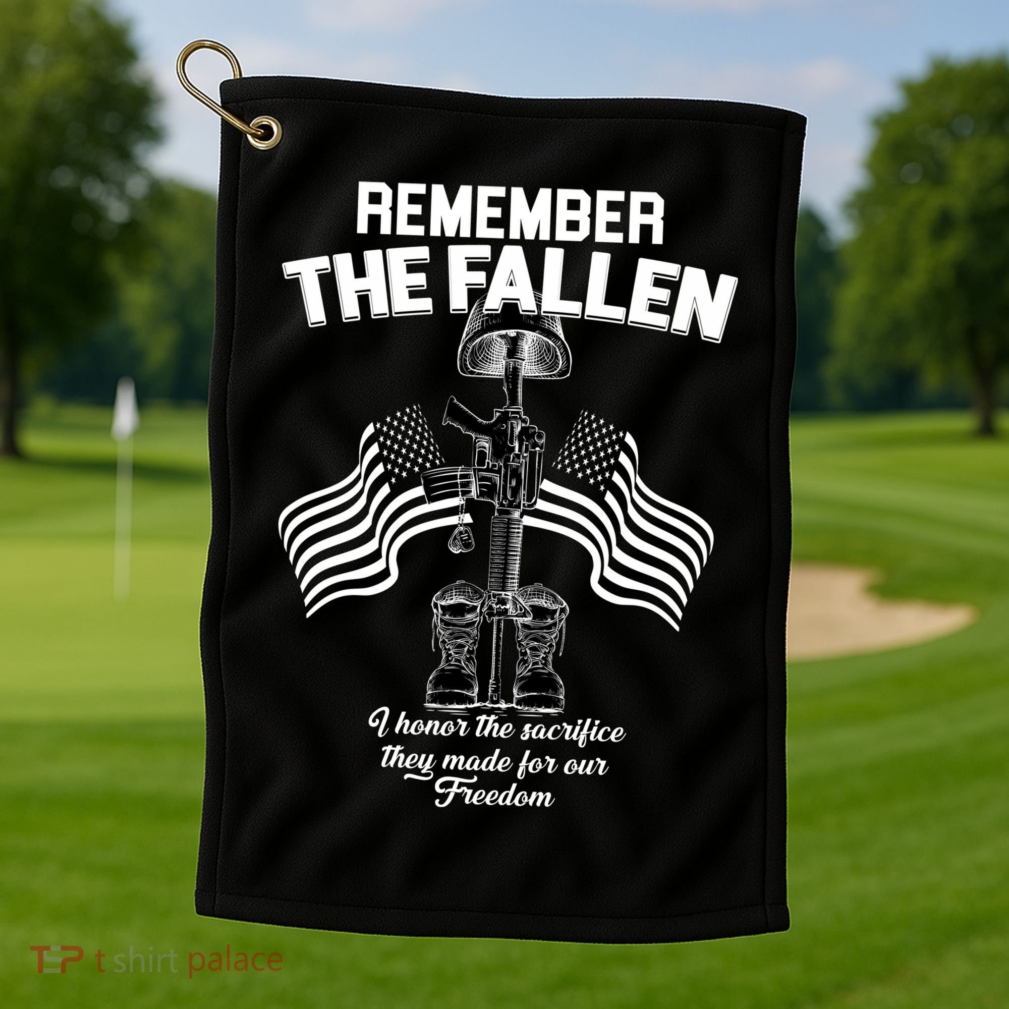 Remember The Fallen Golf Towel