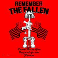 Remember The Fallen Santa Hat thumb 1