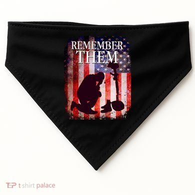 Remember Them Memorial Day USA-Made Doggie Bandana