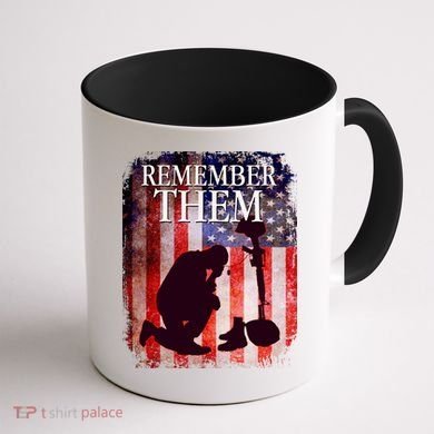 Remember Them Memorial Day Coffee Mug back