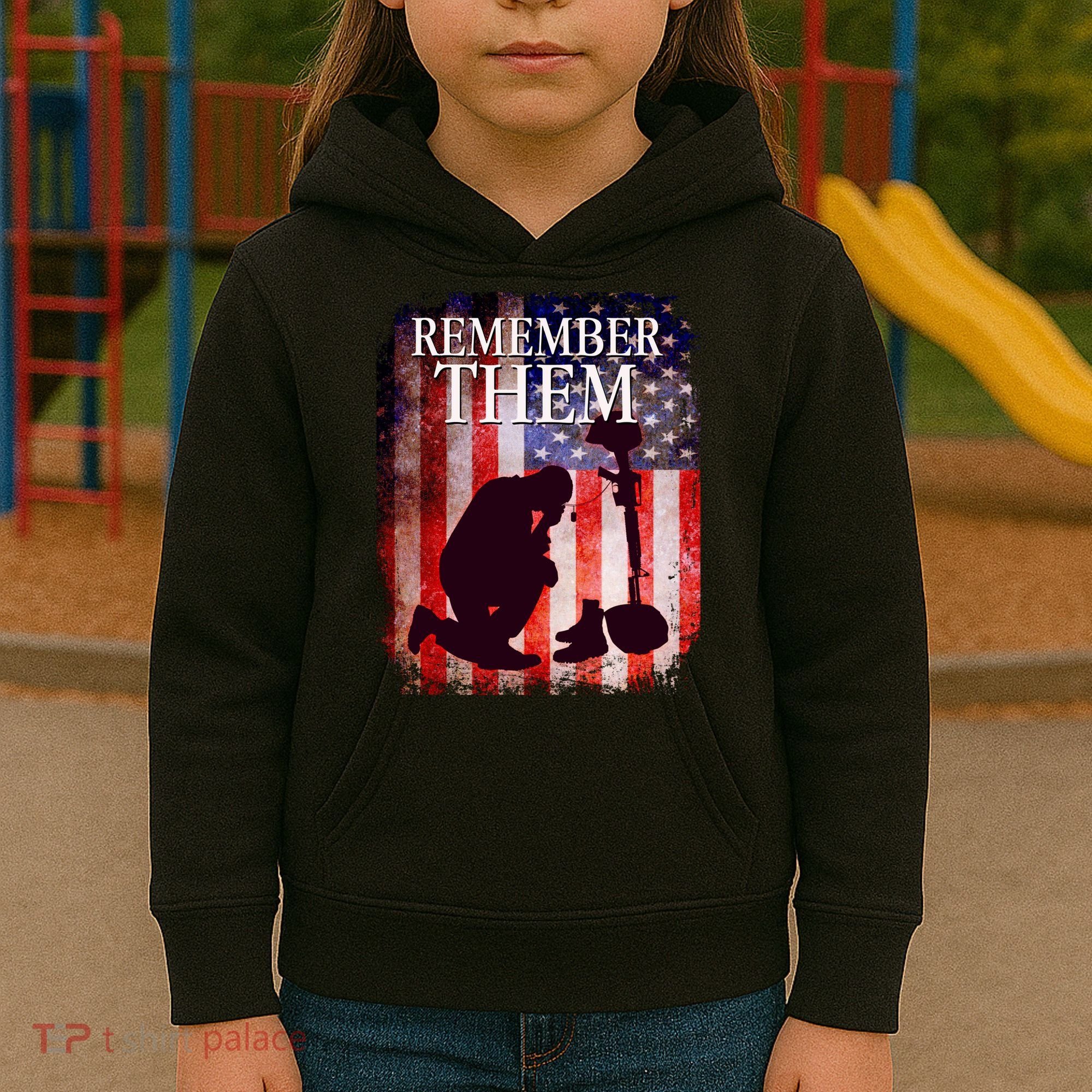 Remember Them Memorial Day Kids Hoodie