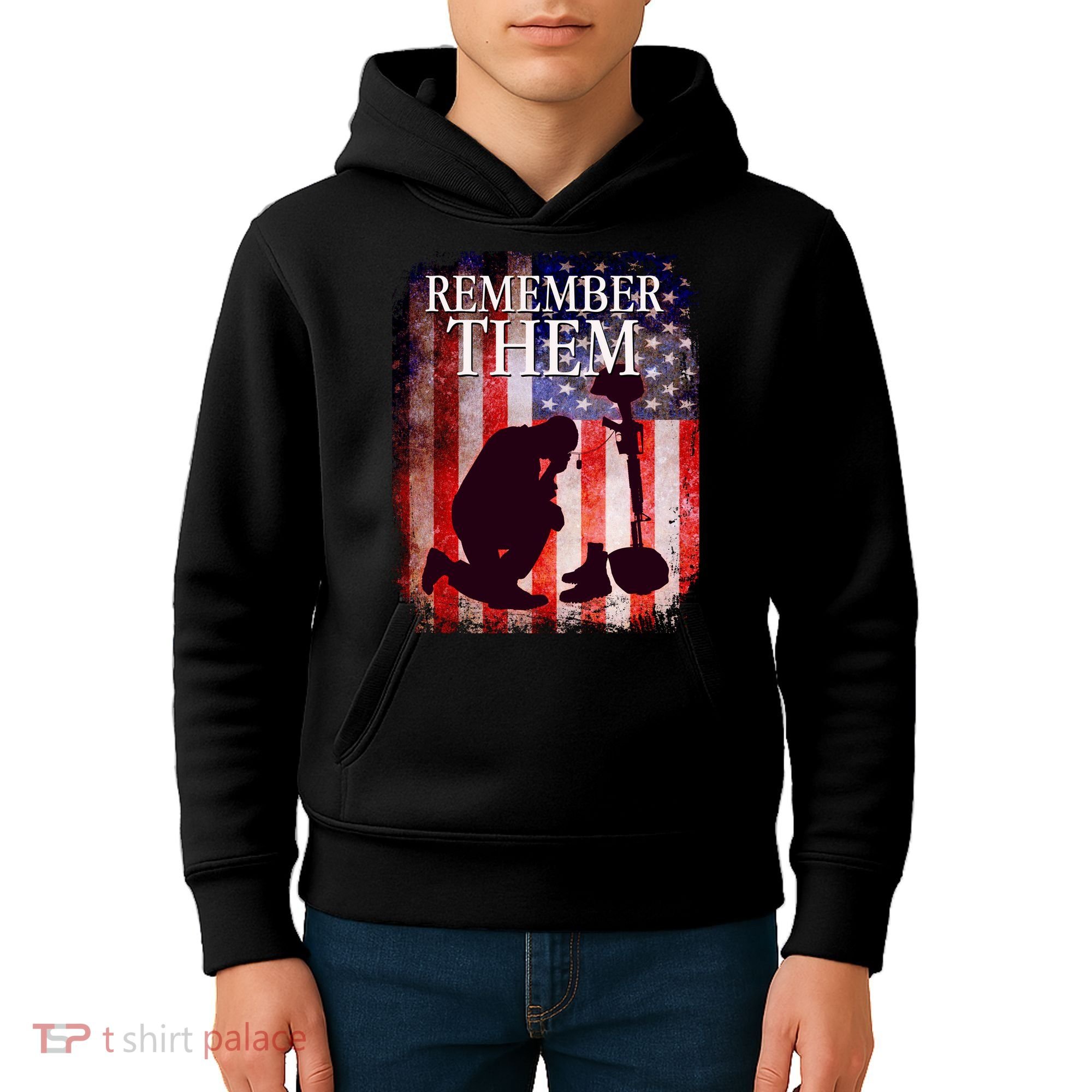 Remember Them Memorial Day Kids Hoodie