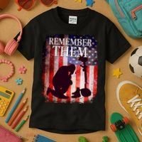 Remember Them Memorial Day Kids T-Shirt thumb 3