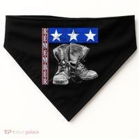 Remember Veteran Combat Boots USA-Made Doggie Bandana thumb 0