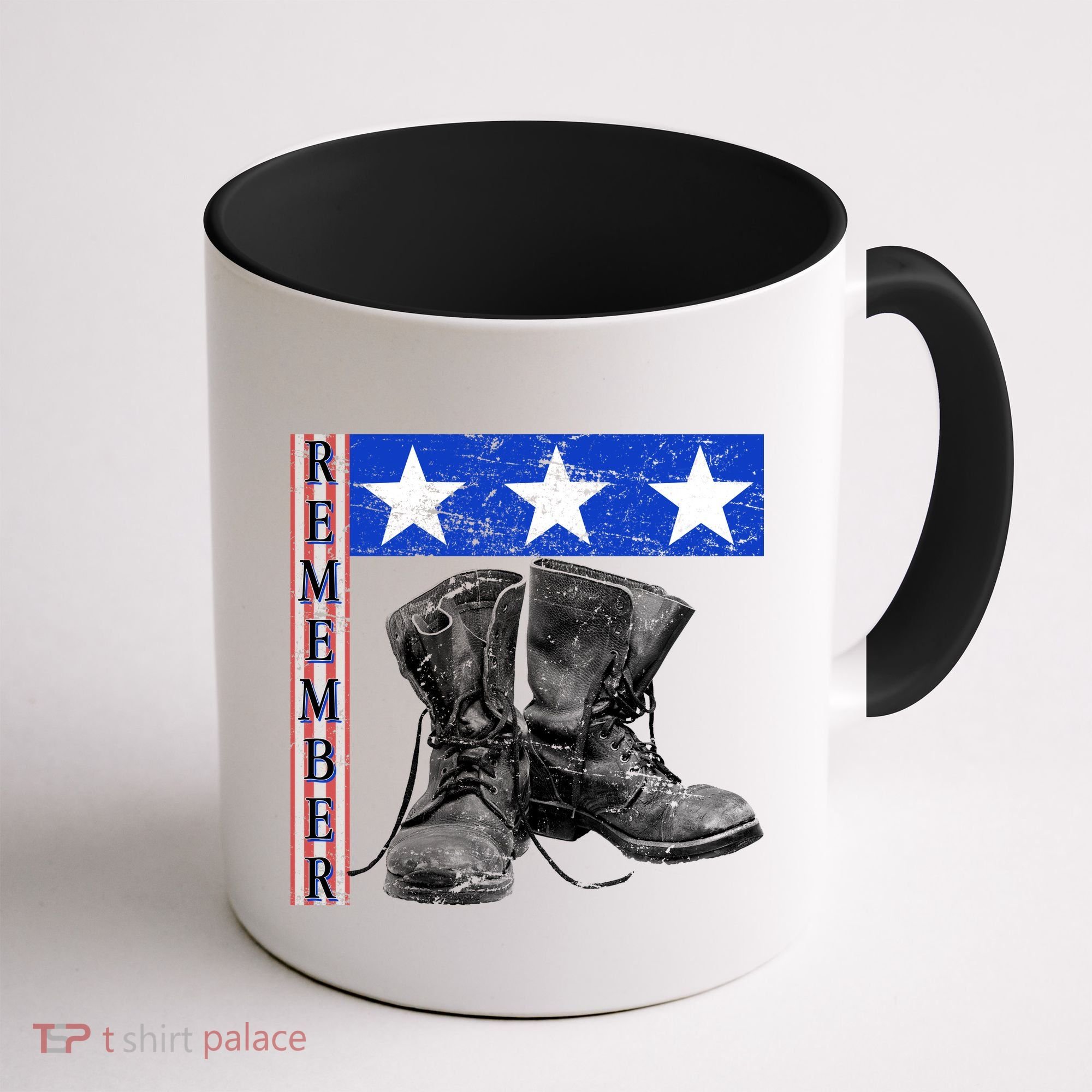 Remember Veteran Combat Boots Coffee Mug