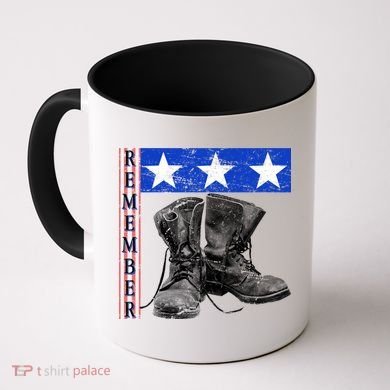 Remember Veteran Combat Boots Coffee Mug