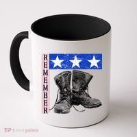 Remember Veteran Combat Boots Coffee Mug thumb 0