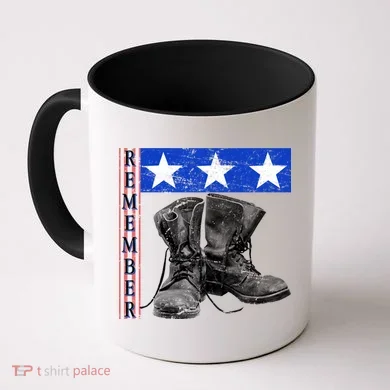 Remember Veteran Combat Boots Coffee Mug