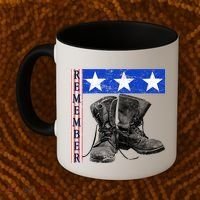 Remember Veteran Combat Boots Coffee Mug thumb 2