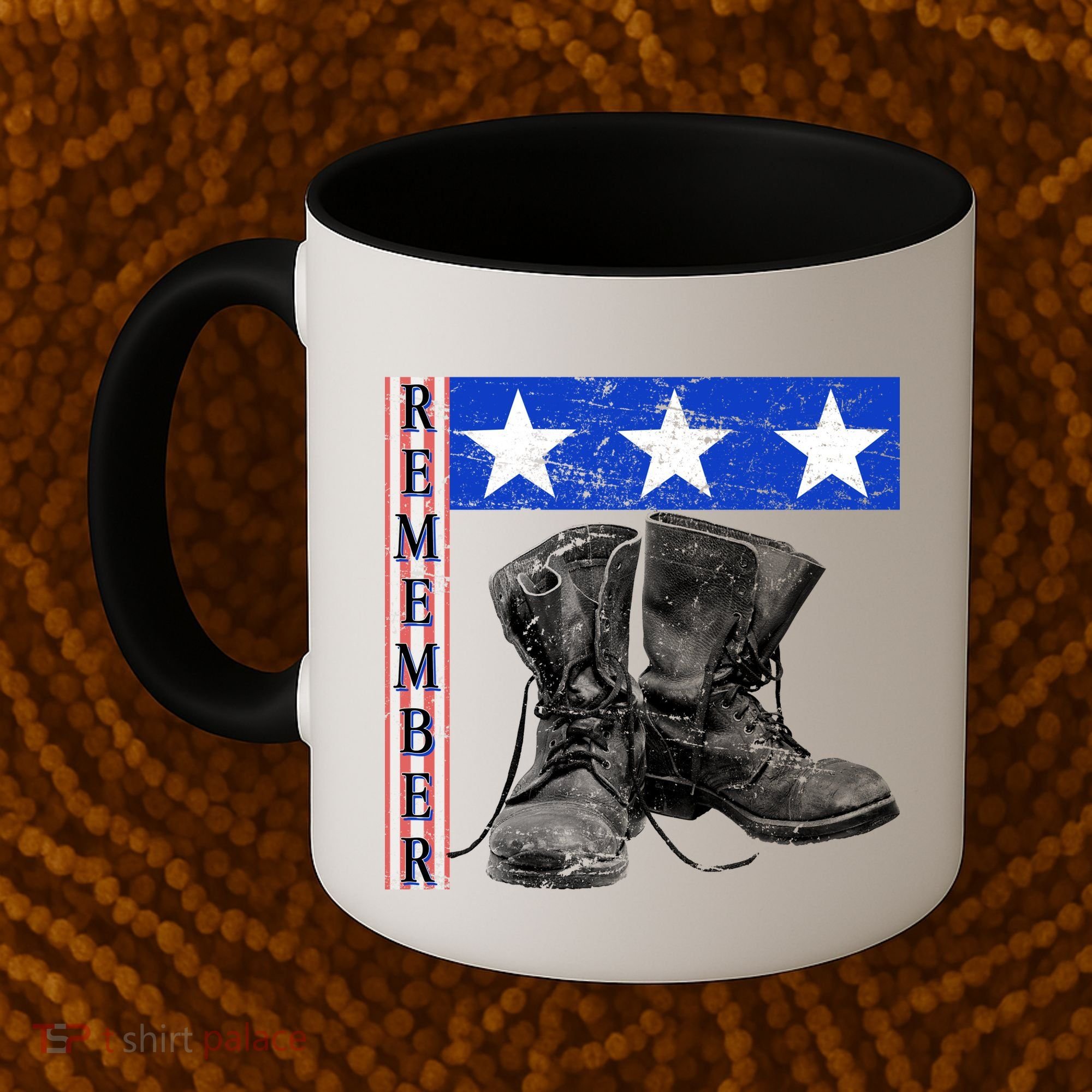 Remember Veteran Combat Boots Coffee Mug