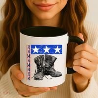 Remember Veteran Combat Boots Coffee Mug thumb 3