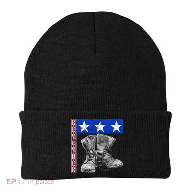 Remember Veteran Combat Boots Beanie