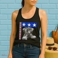 Remember Veteran Combat Boots Women's Tank Top thumb 2