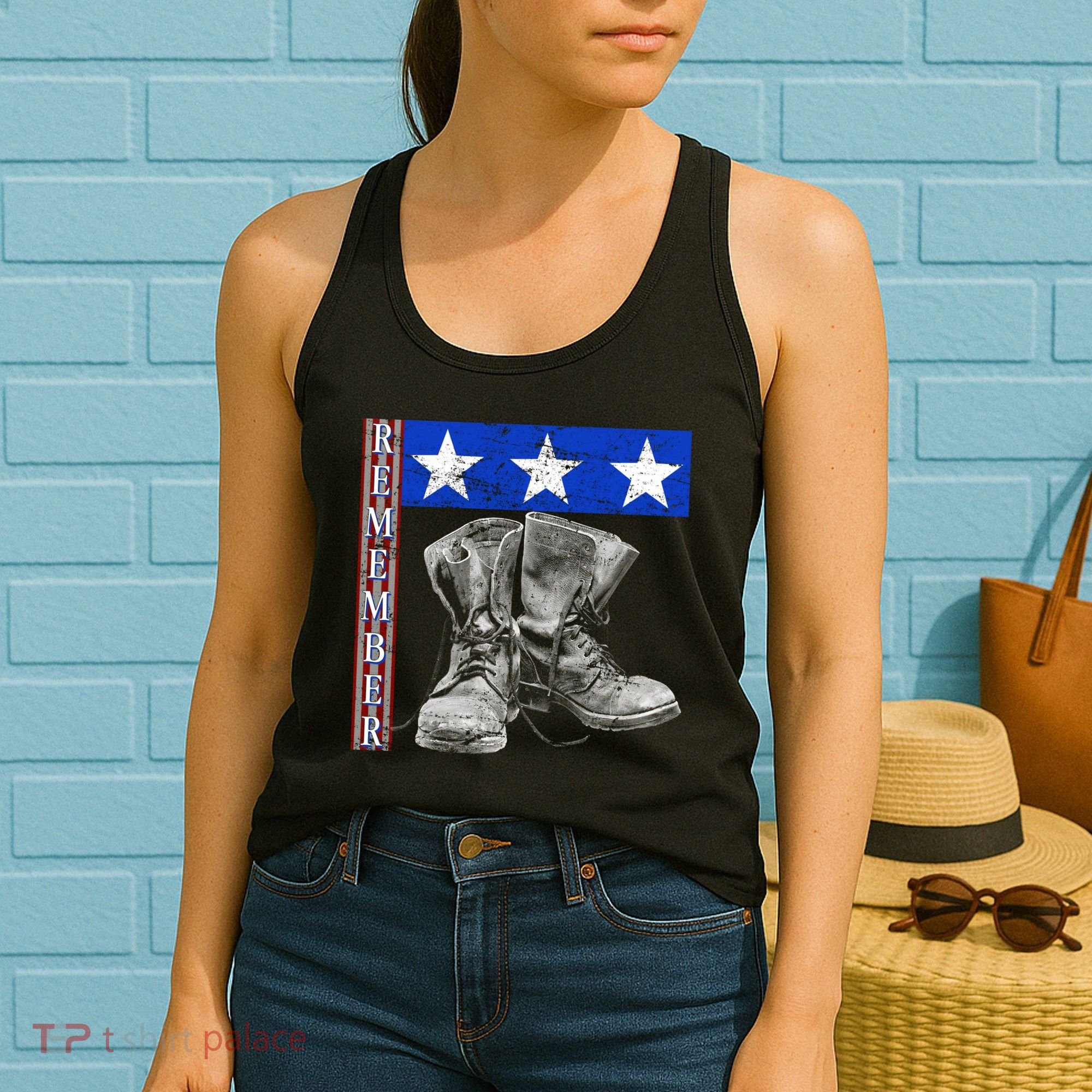 Remember Veteran Combat Boots Women's Tank Top
