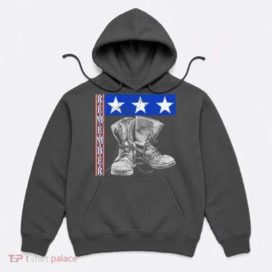 Remember Veteran Combat Boots Hoodie
