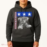 Remember Veteran Combat Boots Hoodie thumb 2