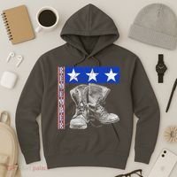 Remember Veteran Combat Boots Hoodie thumb 3