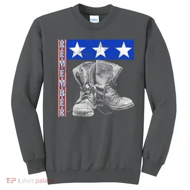 Remember Veteran Combat Boots Sweatshirt