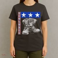 Remember Veteran Combat Boots T-Shirt thumb 4