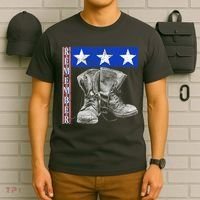 Remember Veteran Combat Boots T-Shirt thumb 6