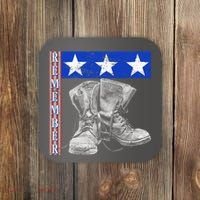 Remember Veteran Combat Boots Coaster thumb 0