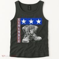 Remember Veteran Combat Boots Tank Top thumb 2