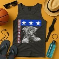 Remember Veteran Combat Boots Tank Top thumb 4