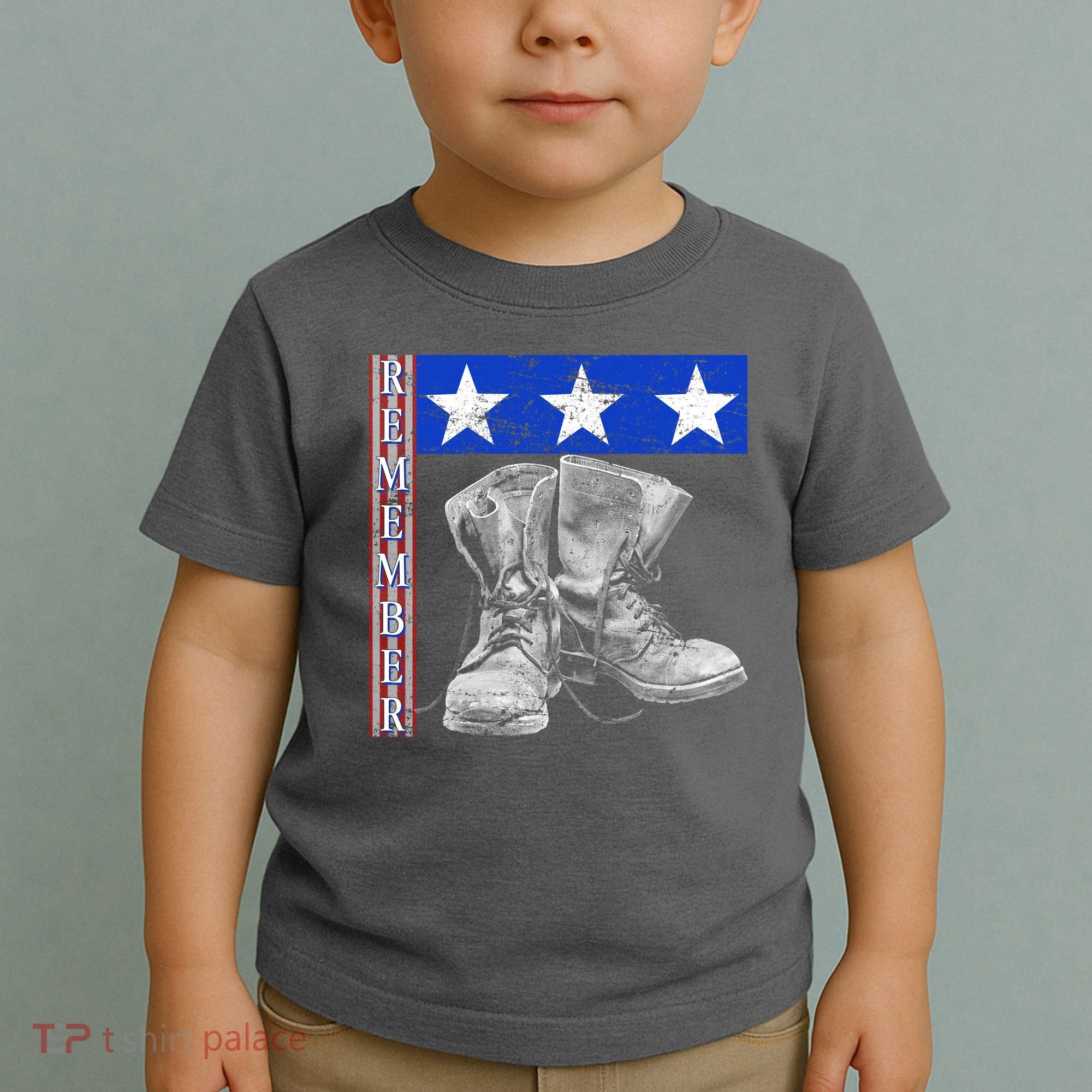Remember Veteran Combat Boots Toddler T-Shirt