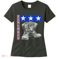 Remember Veteran Combat Boots Women's T-Shirt thumb 0