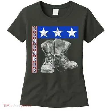 Remember Veteran Combat Boots Women's T-Shirt