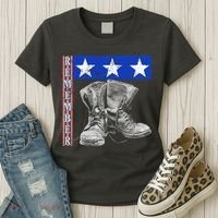 Remember Veteran Combat Boots Women's T-Shirt thumb 3