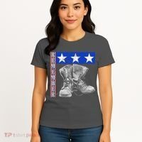 Remember Veteran Combat Boots Women's T-Shirt thumb 4
