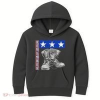 Remember Veteran Combat Boots Kids Hoodie thumb 0