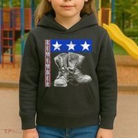 Remember Veteran Combat Boots Kids Hoodie thumb 3