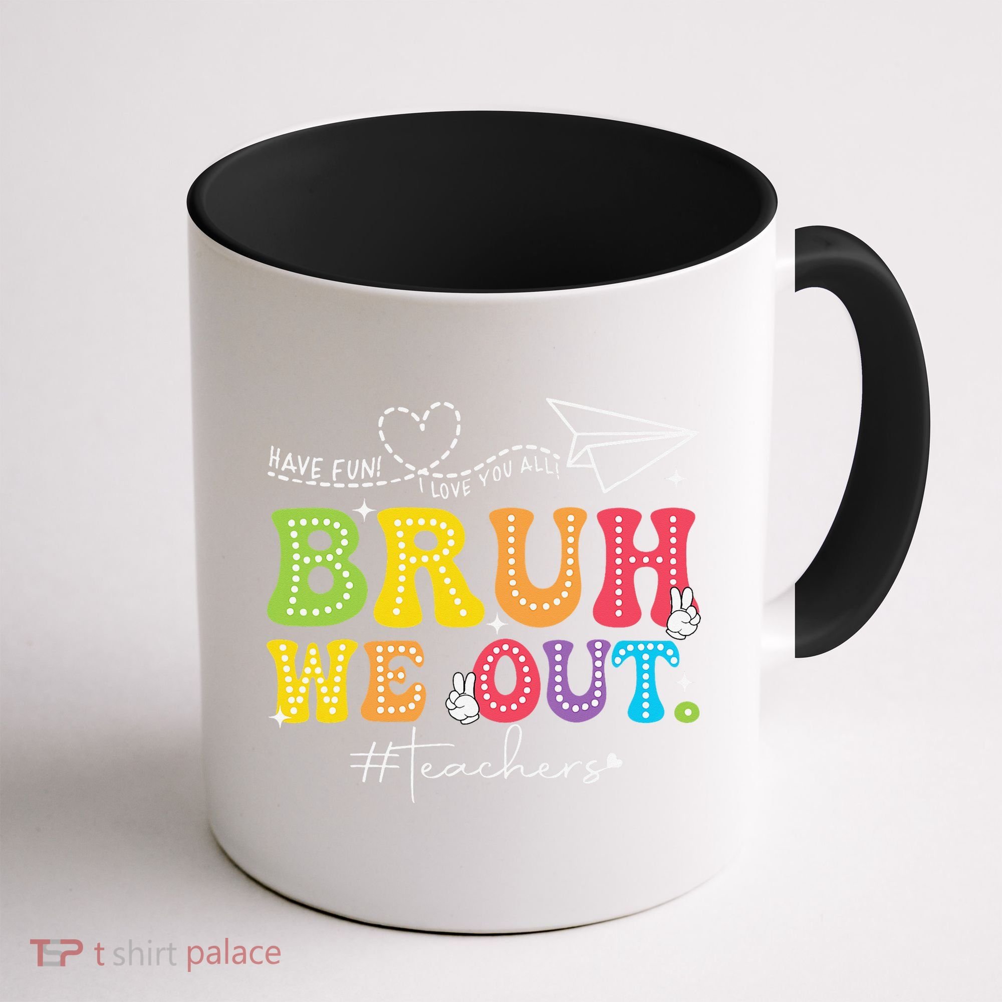 Retro End Of School Year Teacher Summer Bruh We Out Coffee Mug