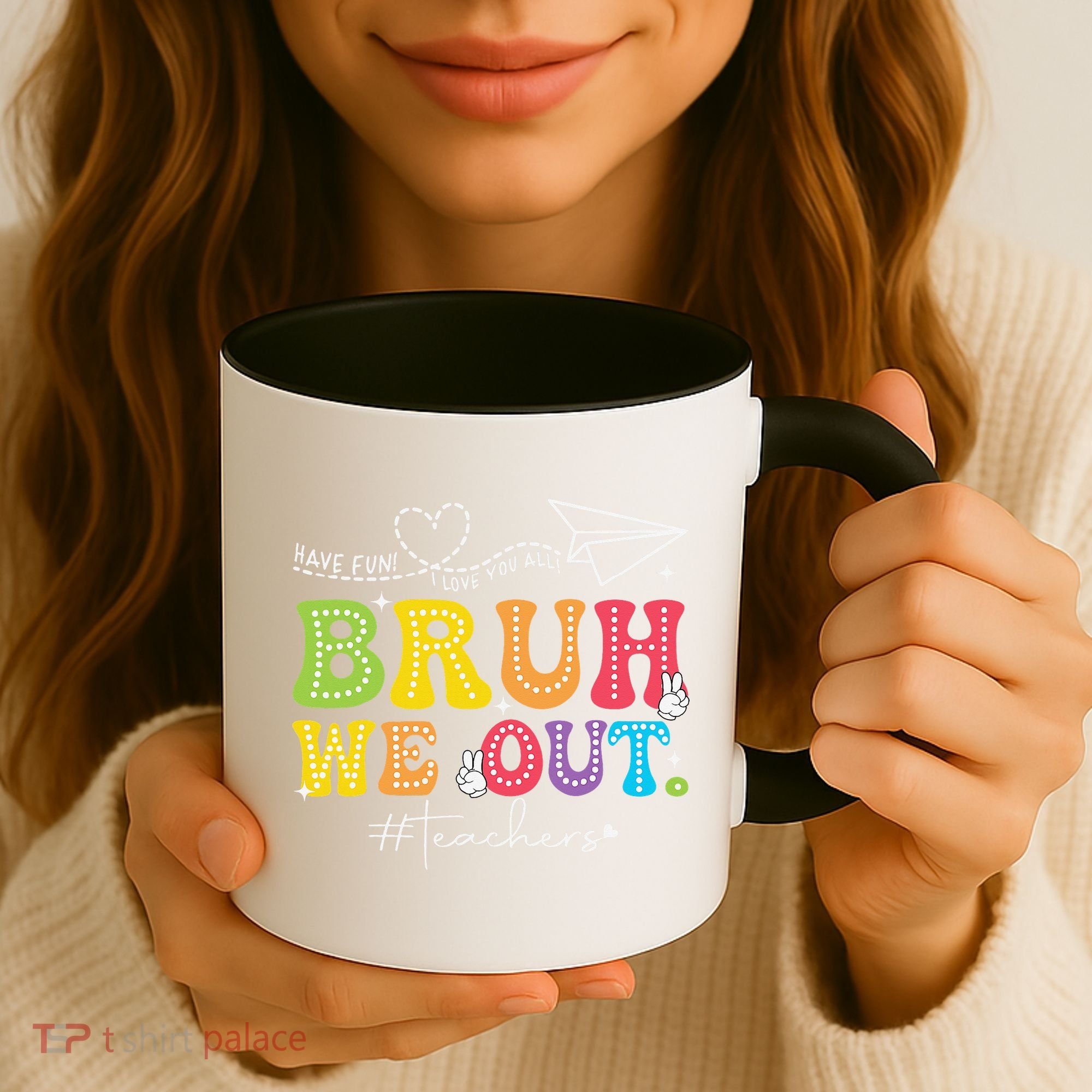 Retro End Of School Year Teacher Summer Bruh We Out Coffee Mug